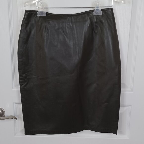 Danier 100% Genuine Leather Pencil Skirt Women's Size 10 Brand New - Picture 1 of 5